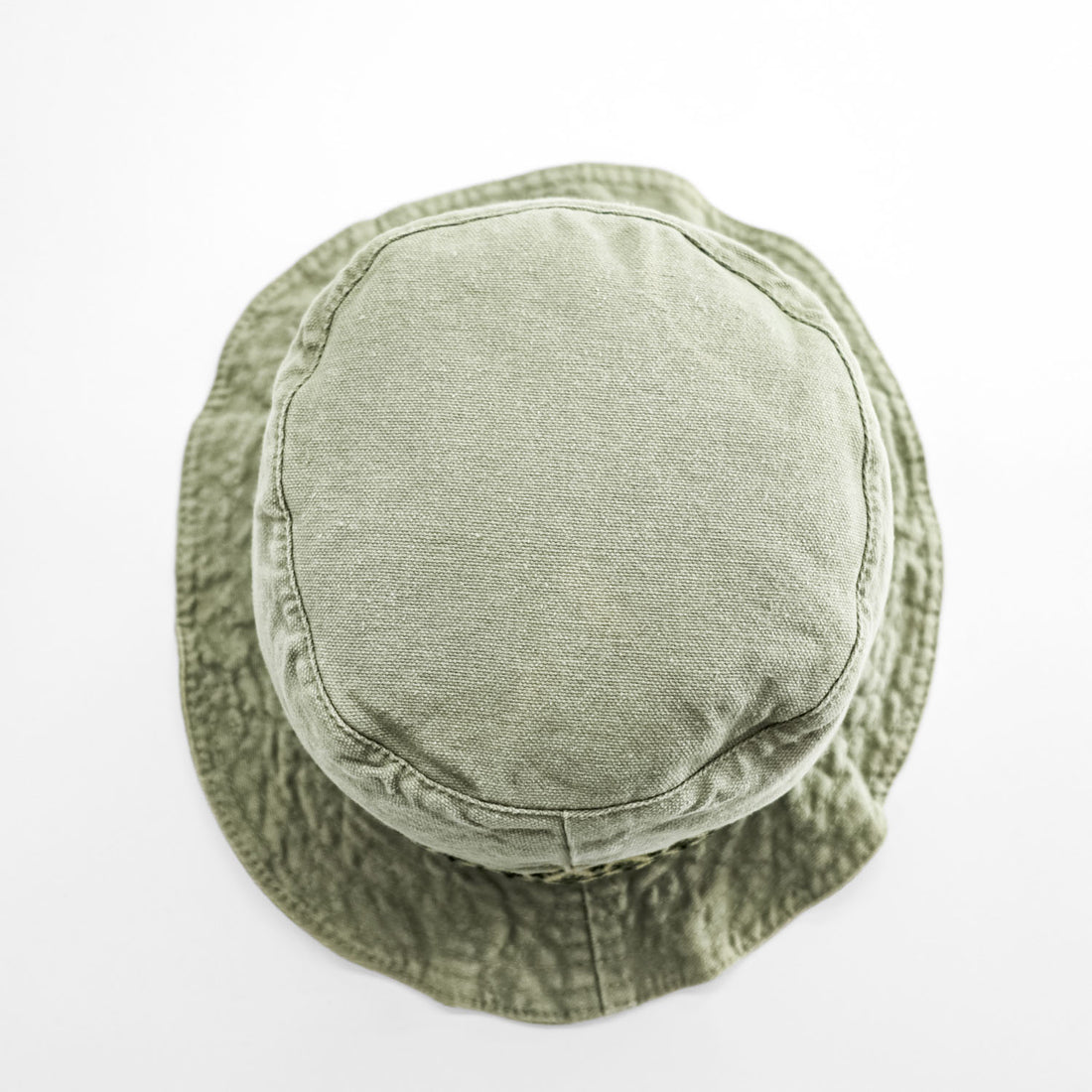 KAVU Made in USA Cotton Bucket Hat L Olive Chin Strap