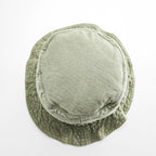 KAVU Made in USA Cotton Bucket Hat L Olive Chin Strap