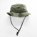 KAVU Made in USA Cotton Bucket Hat L Olive Chin Strap