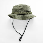 KAVU Made in USA Cotton Bucket Hat L Olive Chin Strap