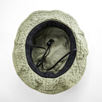 KAVU Made in USA Cotton Bucket Hat L Olive Chin Strap