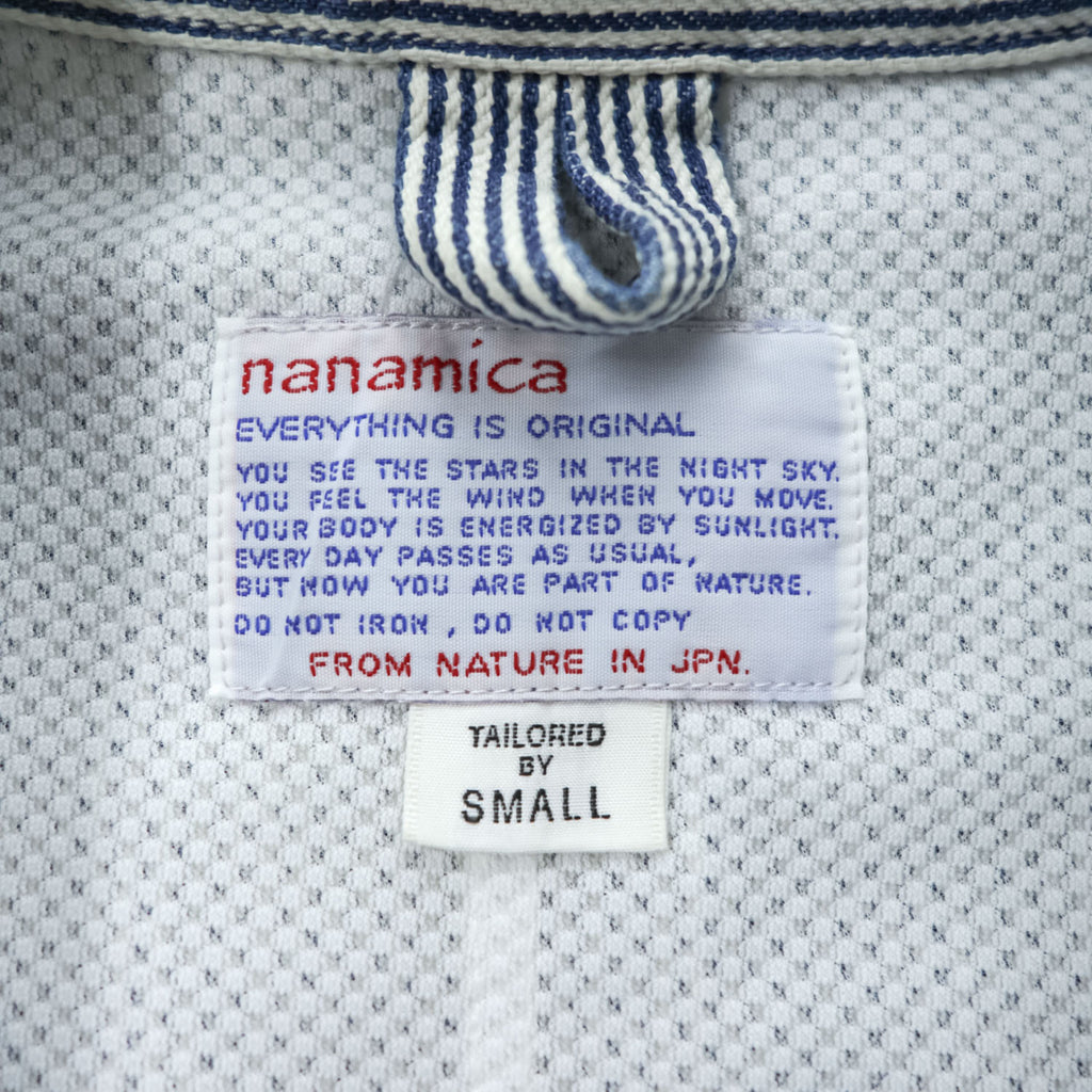 nanamica 日本製 ワークウェア セットアップ L ヒッコリーストライプ SUAS926 SUCS927