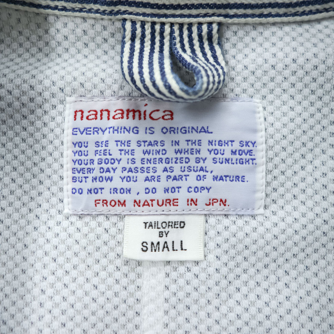nanamica 日本製 ワークウェア セットアップ L ヒッコリーストライプ SUAS926 SUCS927