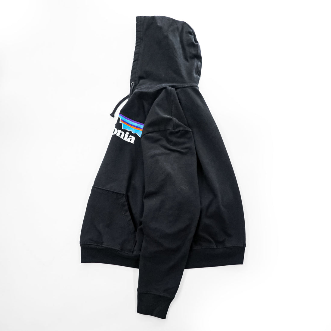 Patagonia P-6 Logo Uprisal Hoody Black Pullover Hoodie Men's L