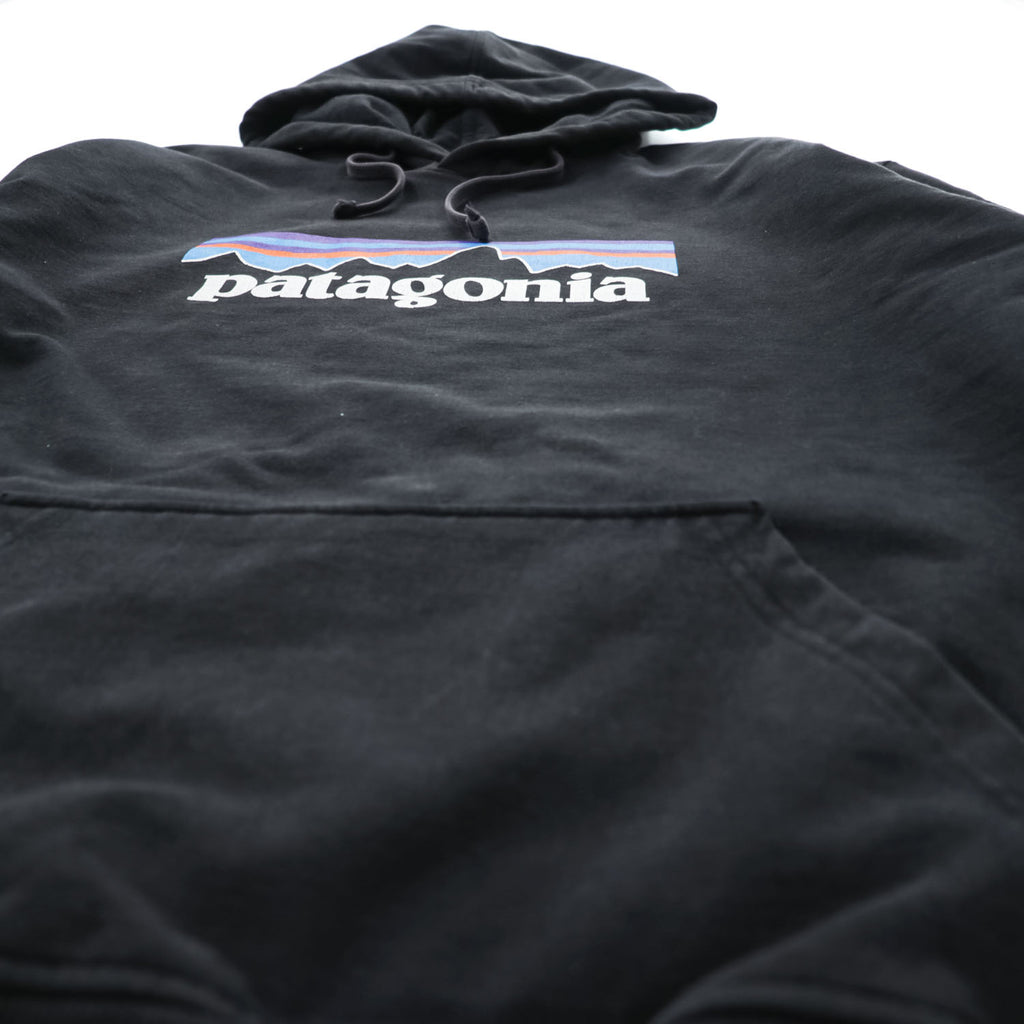 Patagonia P-6 Logo Uprisal Hoody Black Pullover Hoodie Men's L