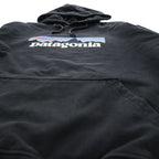 Patagonia P-6 Logo Uprisal Hoody Black Pullover Hoodie Men's L
