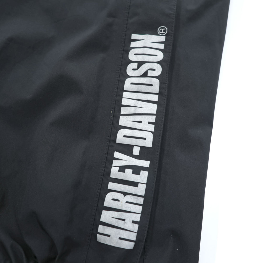 HARLEY DAVIDSON ゴアテックス GORE-TEX 防水 オーバーオール ビブパンツ XL ブラック リフレクター レインパンツ 裾ジップ スリット