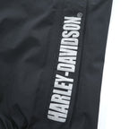 HARLEY DAVIDSON ゴアテックス GORE-TEX 防水 オーバーオール ビブパンツ XL ブラック リフレクター レインパンツ 裾ジップ スリット