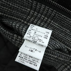 MACKINTOSH LONDON グレンチェック キルティングジャケット L グレー 中綿 ツイード 襟コーデュロイ G1F22-221-05