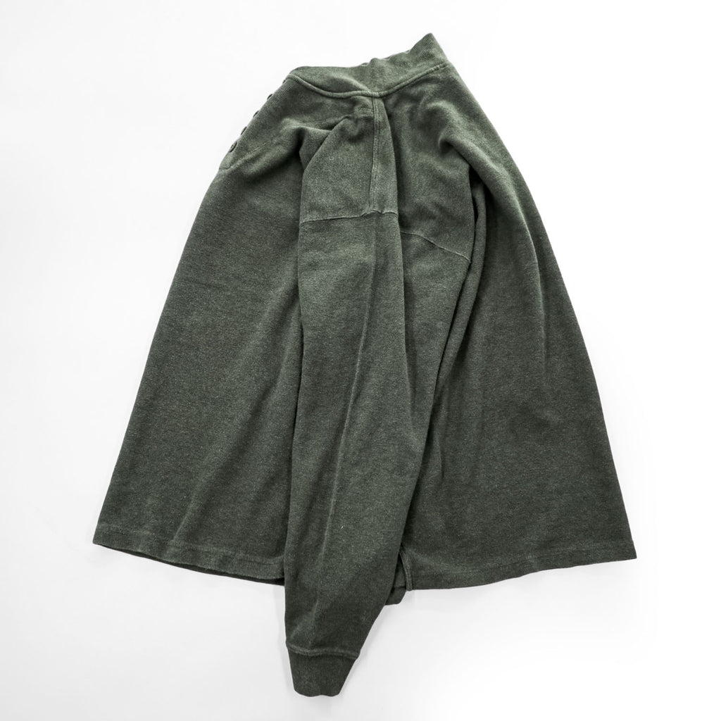 L.L.Bean 90年代 ヘンリーネック 長袖ロングスリーブ Tシャツ XXL カーキ グリーン ビッグサイズ ハーフボタン BKF3