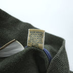 L.L.Bean 90年代 ヘンリーネック 長袖ロングスリーブ Tシャツ XXL カーキ グリーン ビッグサイズ ハーフボタン BKF3