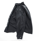 Levi's JEANS 00年代 ヴィンテージ 長袖 ブラック デニムシャツ XXL ビッグサイズ メタルボタン ダブル 胸ポケット