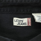 Levi's JEANS 00年代 ヴィンテージ 長袖 ブラック デニムシャツ XXL ビッグサイズ メタルボタン ダブル 胸ポケット