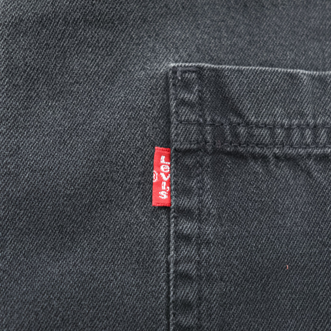 Levi's JEANS 00年代 ヴィンテージ 長袖 ブラック デニムシャツ XXL ビッグサイズ メタルボタン ダブル 胸ポケット