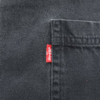 Levi's JEANS 00年代 ヴィンテージ 長袖 ブラック デニムシャツ XXL ビッグサイズ メタルボタン ダブル 胸ポケット