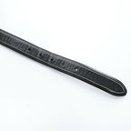 Polo Ralph Lauren イタリアンサドルレザー ベルト ブラック シルバー メタル ピンバックル コントラストステッチ 2110309-001（11枚目）