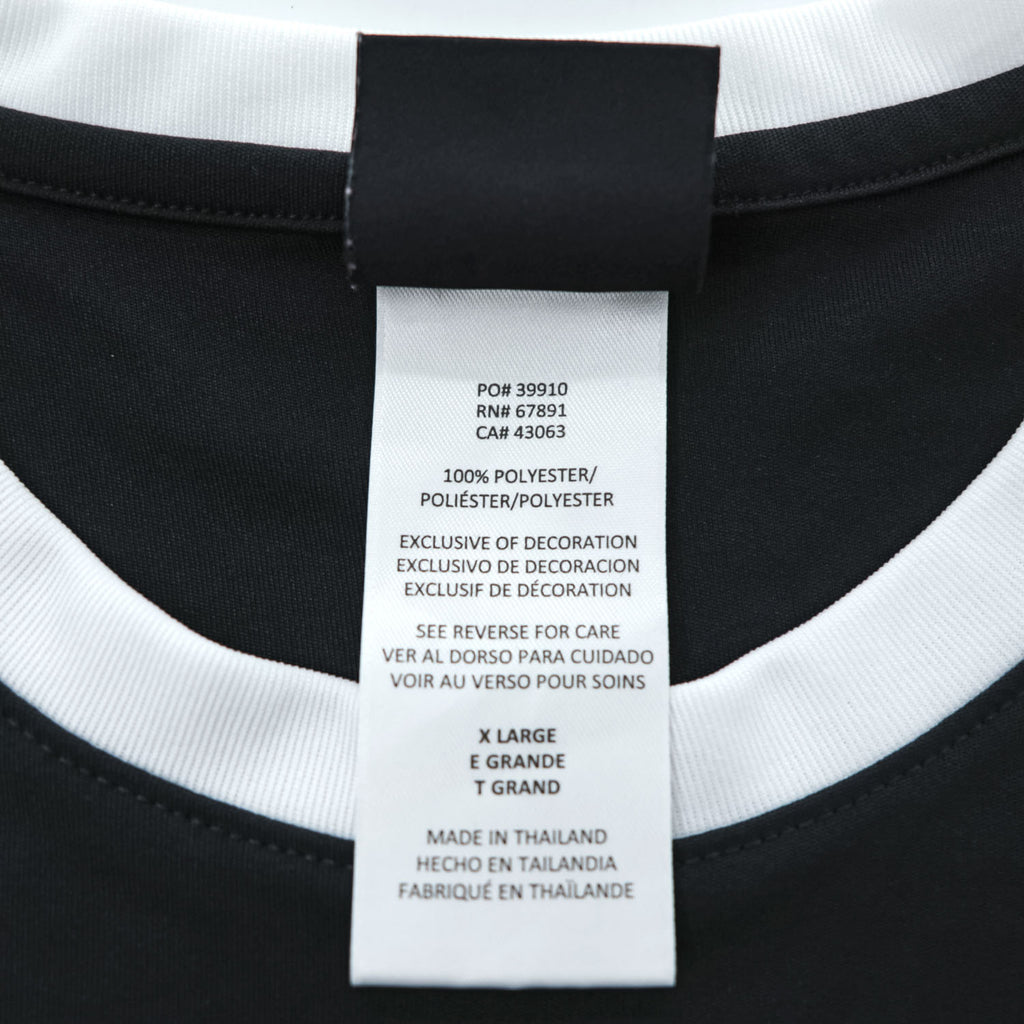Umbro Premier Black White Geometric Stripe Long Sleeve T-Shirt XL