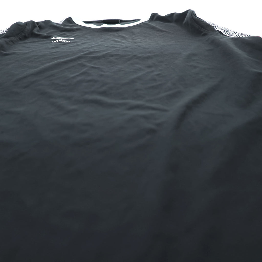 Umbro Premier Black White Geometric Stripe Long Sleeve T-Shirt XL