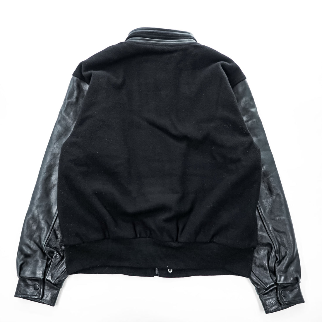CANADA SPORTSWEAR レザー切替 メルトンウール スタジャン L ブラック ライナー着脱 グラデュエート