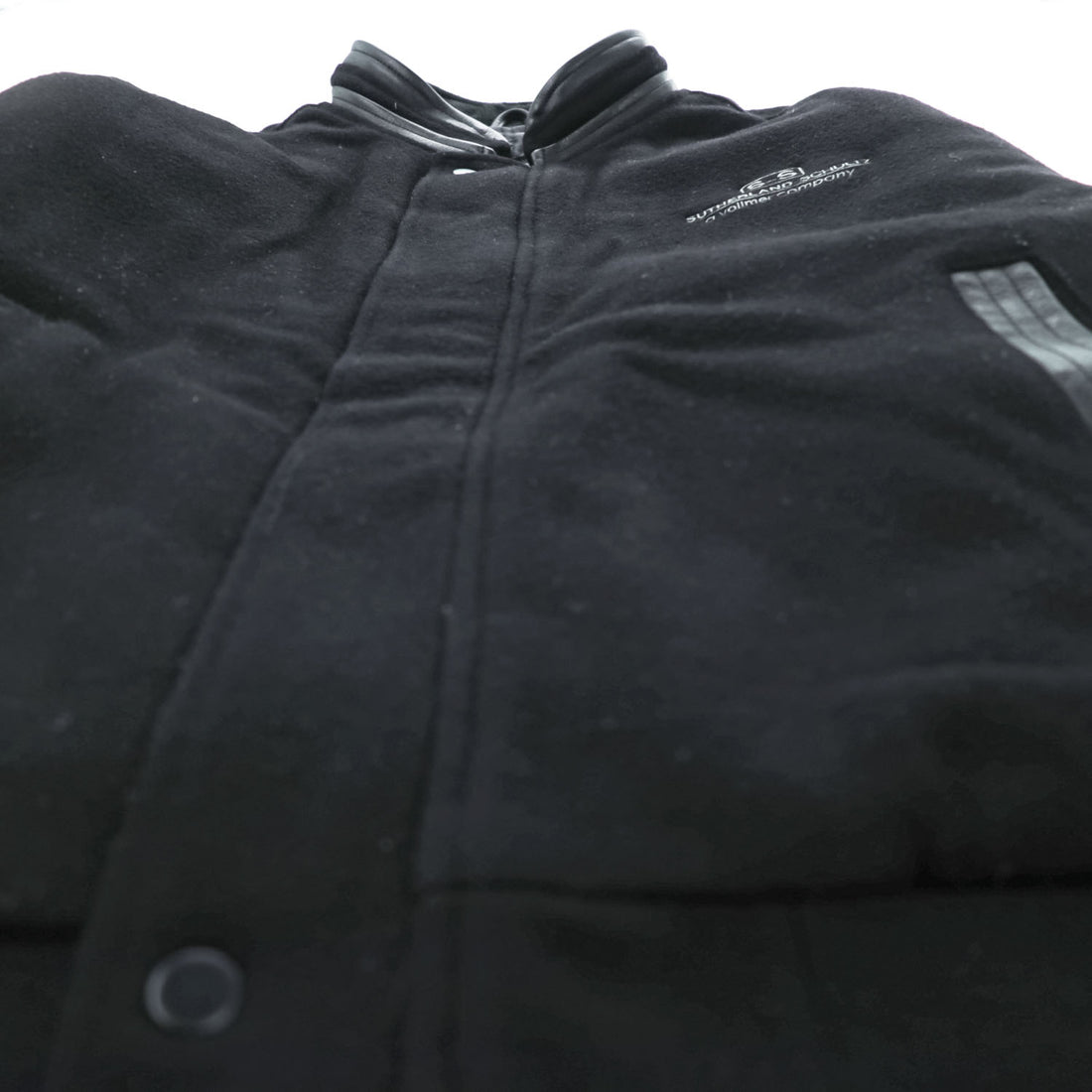 CANADA SPORTSWEAR レザー切替 メルトンウール スタジャン L ブラック ライナー着脱 グラデュエート