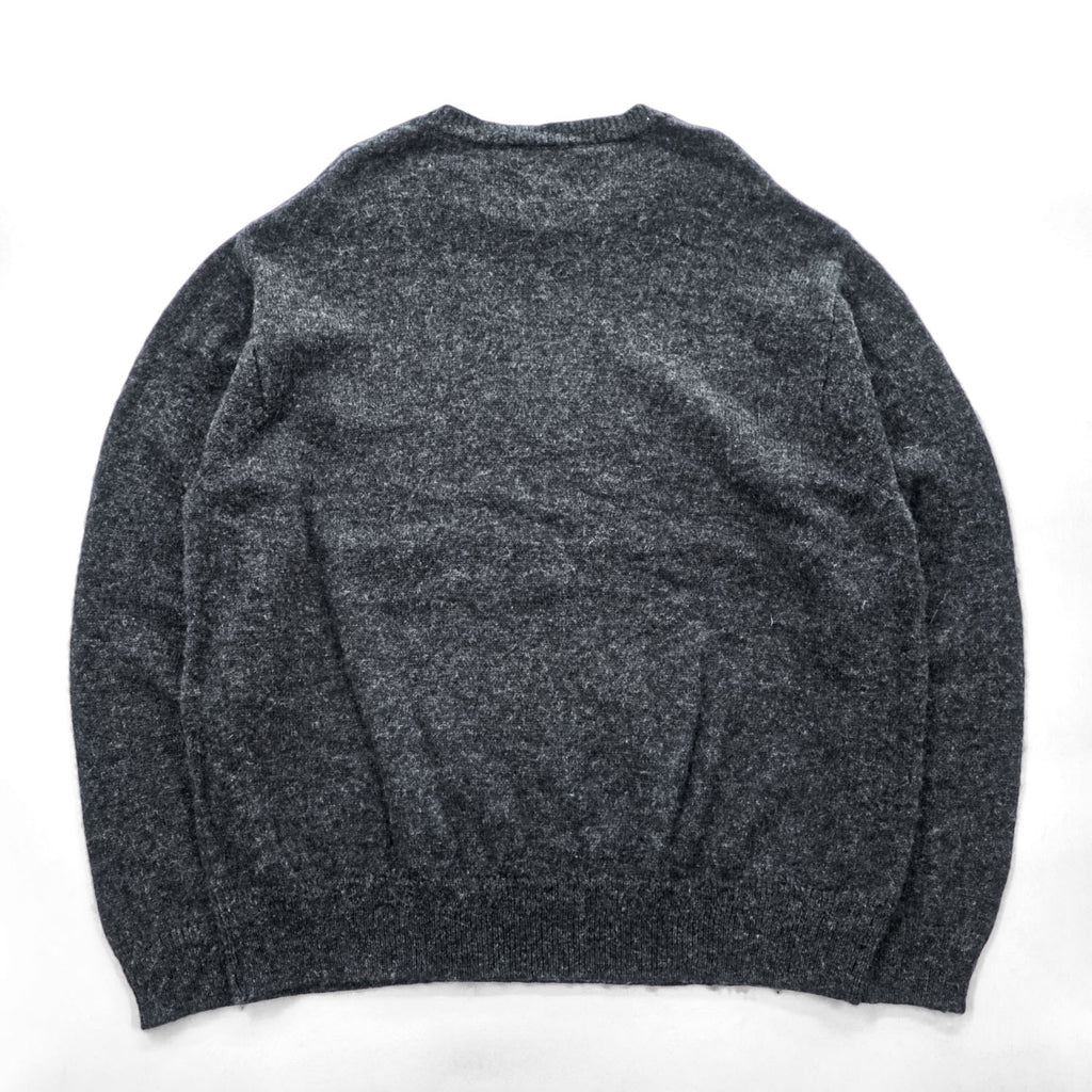 PENDLETON 20s Washable Shetland Wool Crewneck Sweater Charcoal Gray XXL Shetland Crew