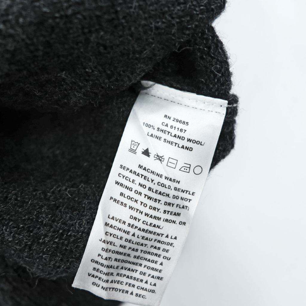 PENDLETON 20s Washable Shetland Wool Crewneck Sweater Charcoal Gray XXL Shetland Crew