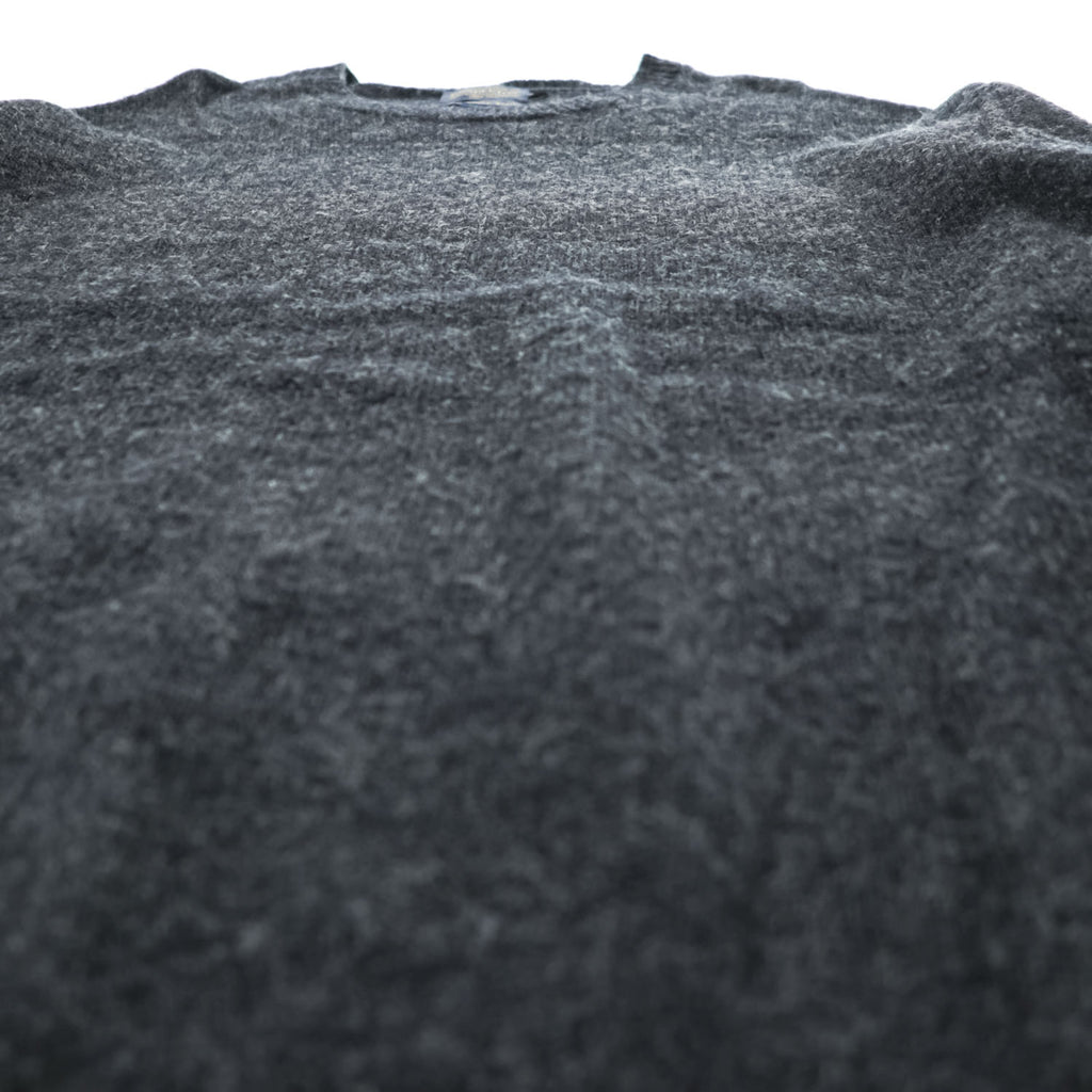PENDLETON 20s Washable Shetland Wool Crewneck Sweater Charcoal Gray XXL Shetland Crew