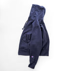 Champion 11.5oz COTTON USA リバースウィーブ REVERSE WEAVE ジップパーカー 青単タグ 復刻 L ネイビー 裏起毛 UNIVERSALジップ フロントポケット C3-Y134