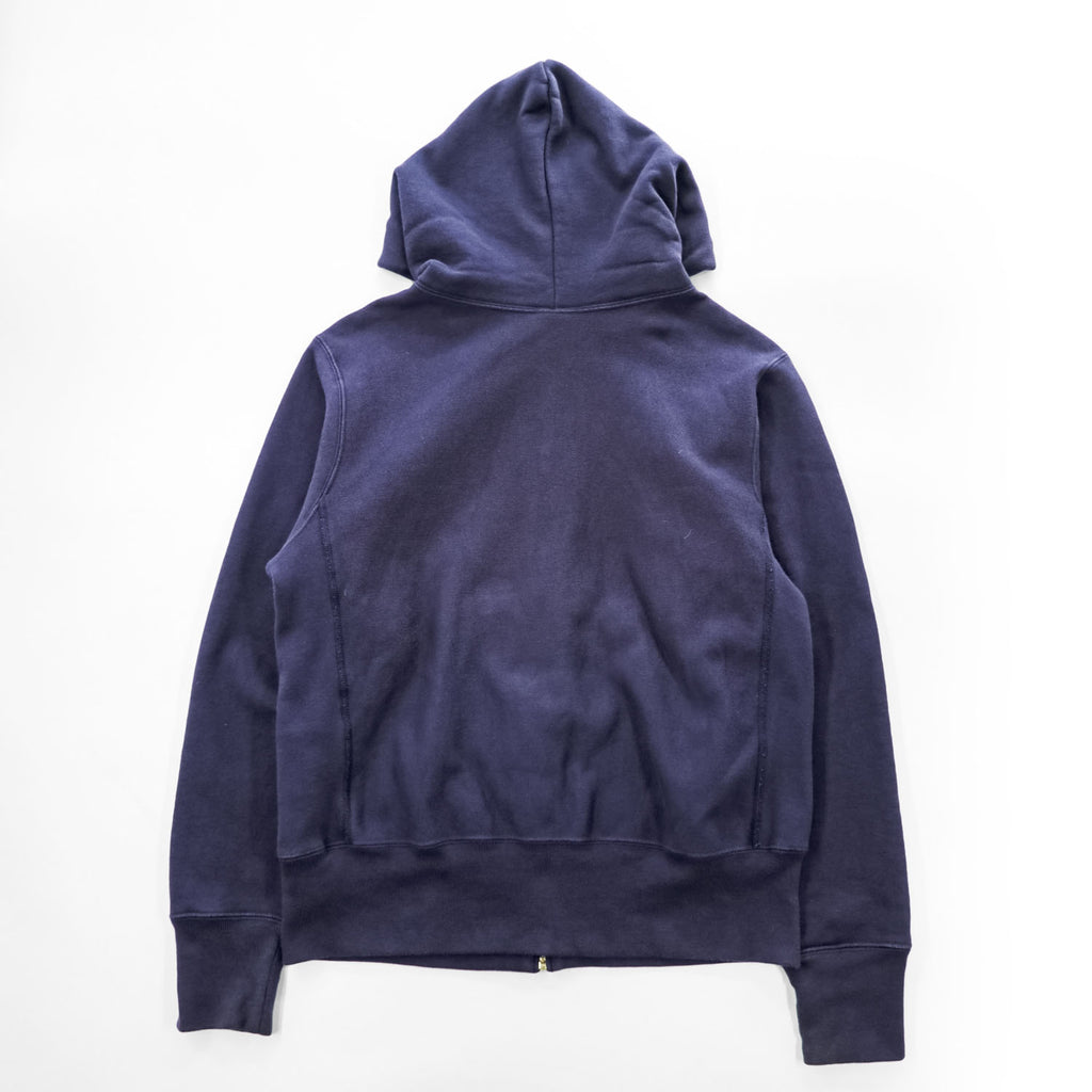 Champion 11.5oz COTTON USA リバースウィーブ REVERSE WEAVE ジップパーカー 青単タグ 復刻 L ネイビー 裏起毛 UNIVERSALジップ フロントポケット C3-Y134