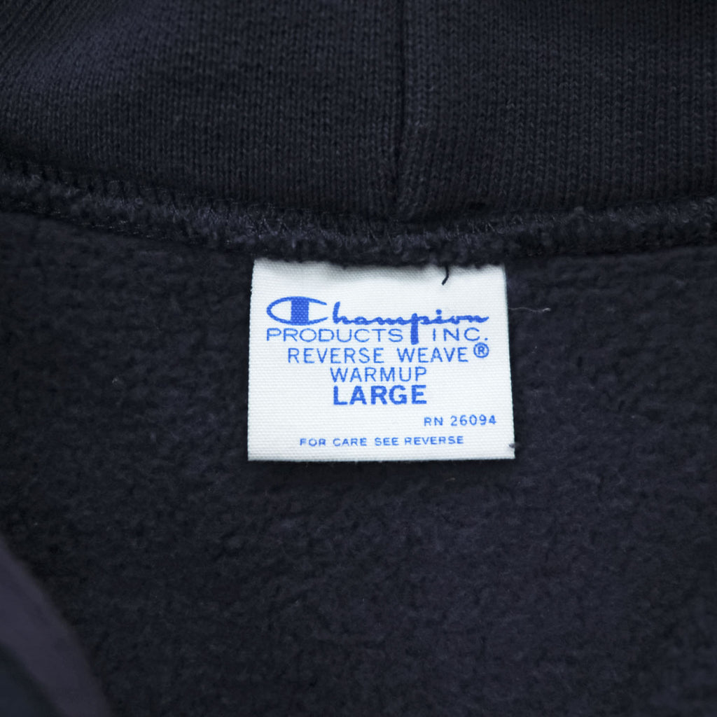 Champion 11.5oz COTTON USA リバースウィーブ REVERSE WEAVE ジップパーカー 青単タグ 復刻 L ネイビー 裏起毛 UNIVERSALジップ フロントポケット C3-Y134