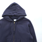 Champion 11.5oz COTTON USA リバースウィーブ REVERSE WEAVE ジップパーカー 青単タグ 復刻 L ネイビー 裏起毛 UNIVERSALジップ フロントポケット C3-Y134