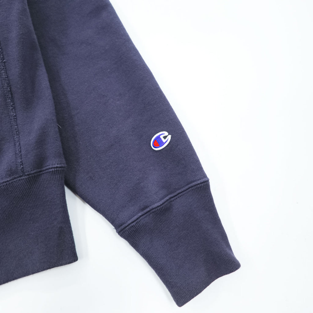 Champion 11.5oz COTTON USA リバースウィーブ REVERSE WEAVE ジップパーカー 青単タグ 復刻 L ネイビー 裏起毛 UNIVERSALジップ フロントポケット C3-Y134