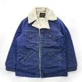 Vintage 1970s Wrangler Wrange Coat Sherpa-Lined Denim Ranch Jacket Made in USA Size M