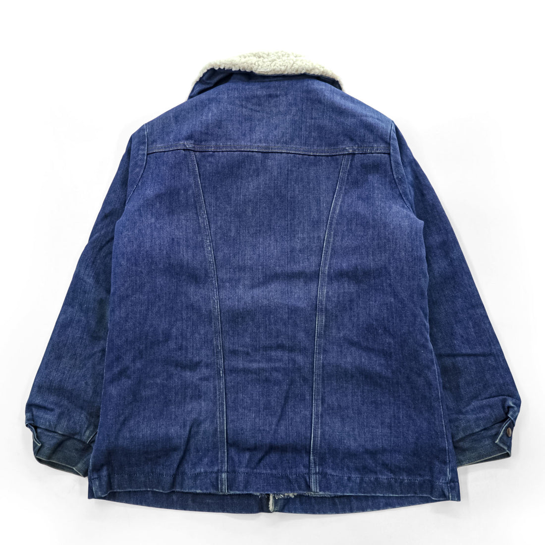 Vintage 1970s Wrangler Wrange Coat Sherpa-Lined Denim Ranch Jacket Made in USA Size M