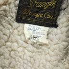 Vintage 1970s Wrangler Wrange Coat Sherpa-Lined Denim Ranch Jacket Made in USA Size M