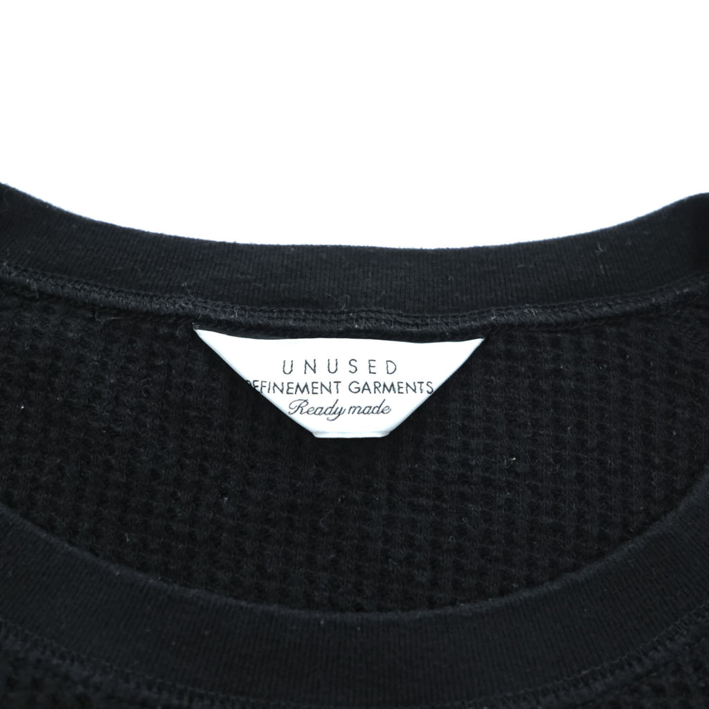 Unused, Made in Japan, Long-Sleeve T-Shirt, Size L, Black, Thermal - photo 4