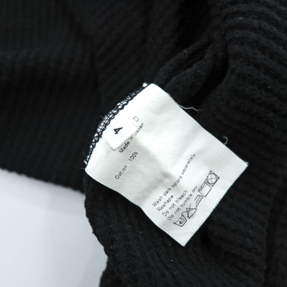 Unused, Made in Japan, Long-Sleeve T-Shirt, Size L, Black, Thermal - photo 5