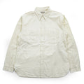 BUZZ RICKSON'S BR25996 Cotton Two-Pocket Work Shirt Ivory Made in Japan Size 16-16 1/2 WHITE CHAMBRAY WORK SHIRT (LONG SLEEVE) 50s