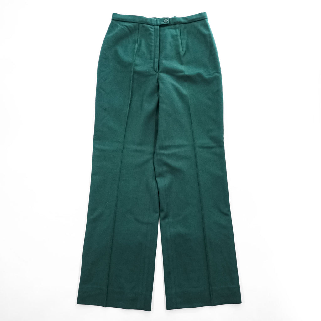 PENDLETON USA製 70年代 ヴィンテージ ワイド フレアスラックス パンツ M グリーン ロケットTALONジップ