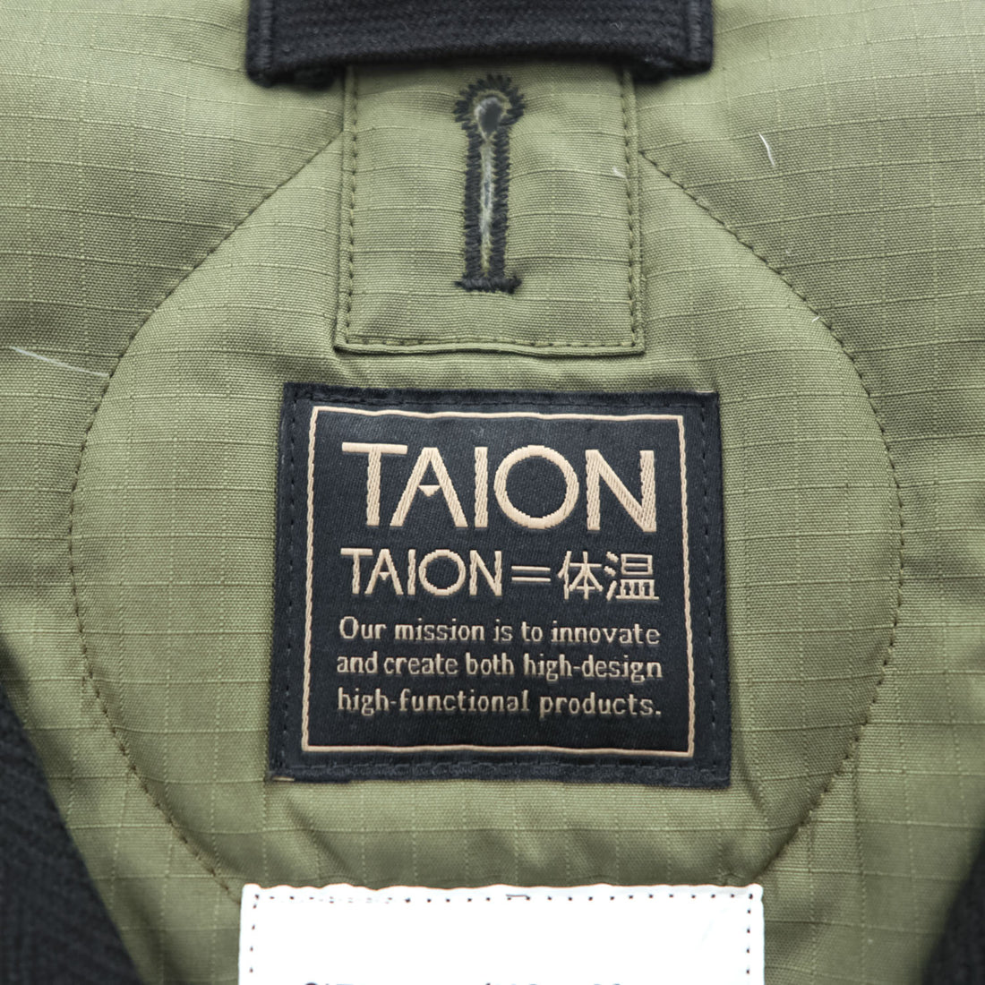 TAION TAION-101ZML-1 V Neck Zip Jacket Black Men's L 2020s