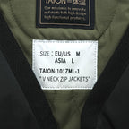 TAION TAION-101ZML-1 V Neck Zip Jacket Black Men's L 2020s