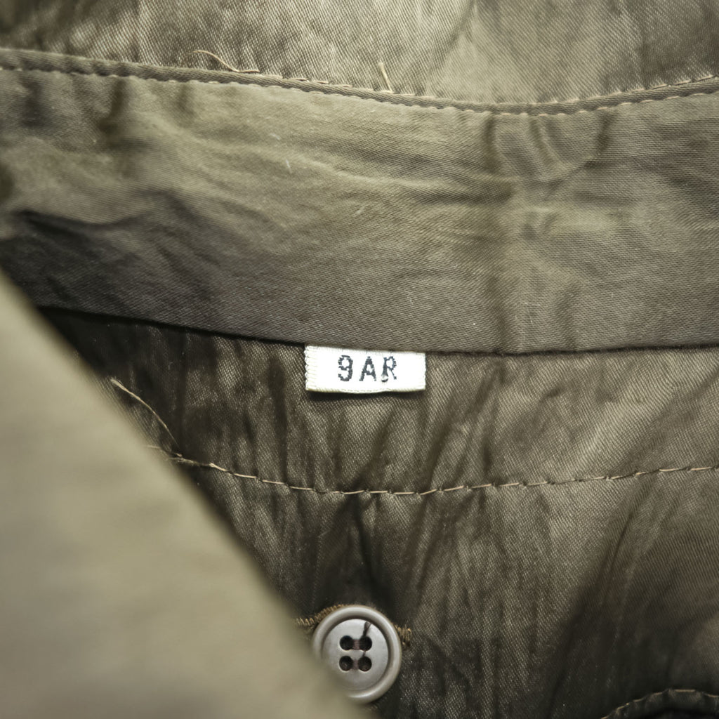 Vintage Belted Trench Coat 日本製 トレンチコート M ブラウン ベルト付 ライナー着脱 アシンメトリー