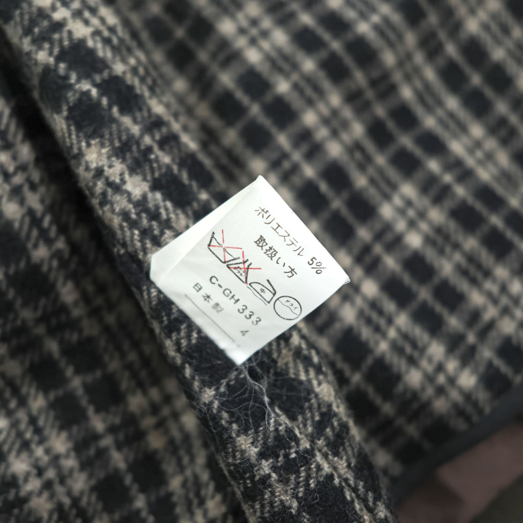 Vintage Belted Trench Coat 日本製 トレンチコート M ブラウン ベルト付 ライナー着脱 アシンメトリー