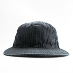 Ebbets Field Flannels Made in USA Black Pinstripe Adjustable Baseball Cap