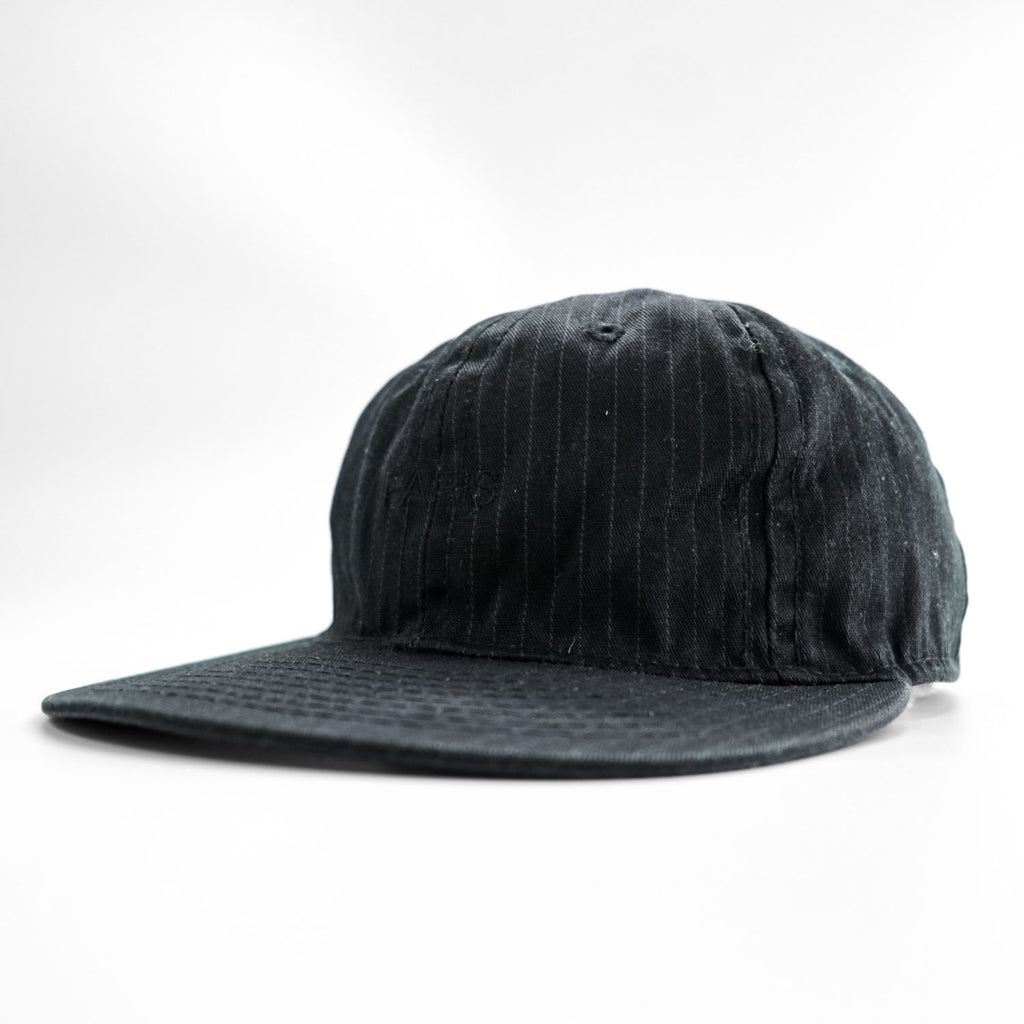 Ebbets Field Flannels Made in USA Black Pinstripe Adjustable Baseball Cap