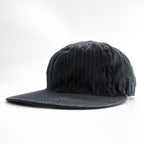 Ebbets Field Flannels Made in USA Black Pinstripe Adjustable Baseball Cap