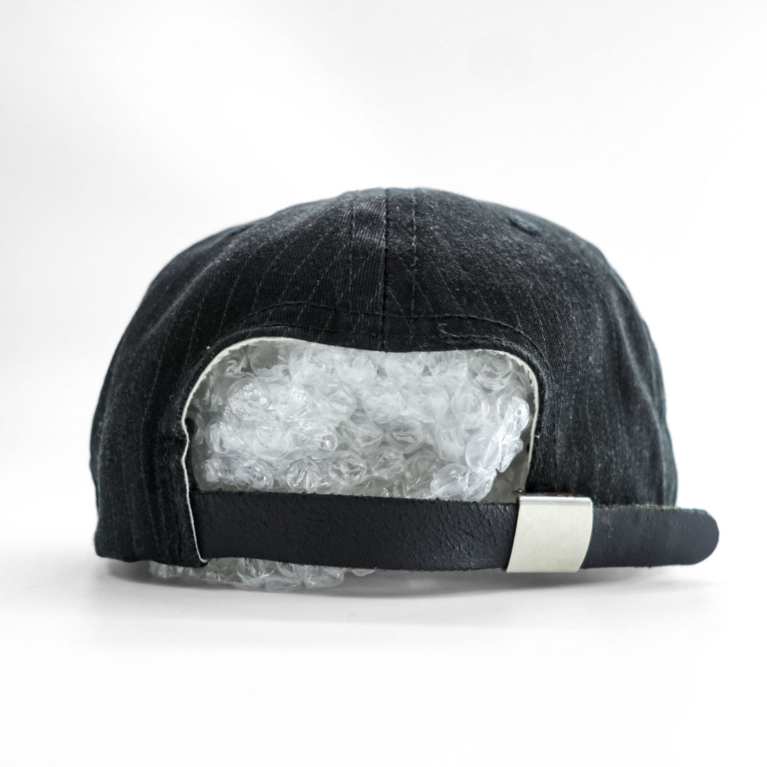 Ebbets Field Flannels Made in USA Black Pinstripe Adjustable Baseball Cap