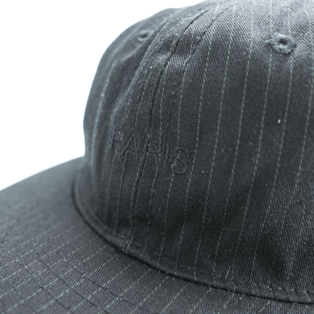 Ebbets Field Flannels Made in USA Black Pinstripe Adjustable Baseball Cap