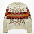 PENDLETON 70年代 USA製 ヴィンテージ 100%バージンウール ニット セーター M ベージュ 白タグ ネイティブ柄