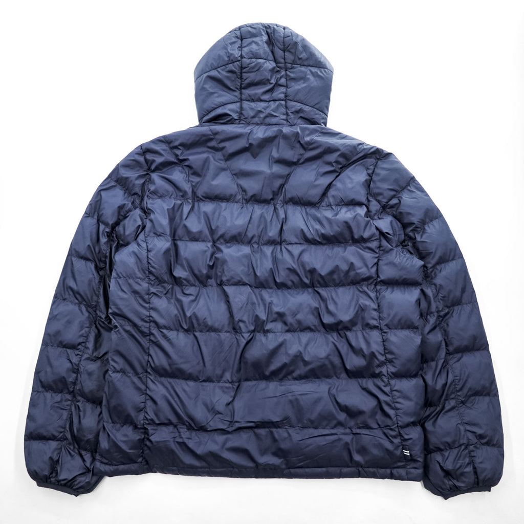 NAUTICA ダウンジャケット XL ネイビー 防水 ドローコード フード付き ジップポケット LIGHT WEIGHT